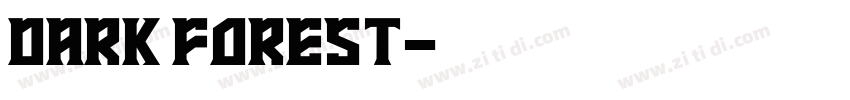 Dark Forest字体转换